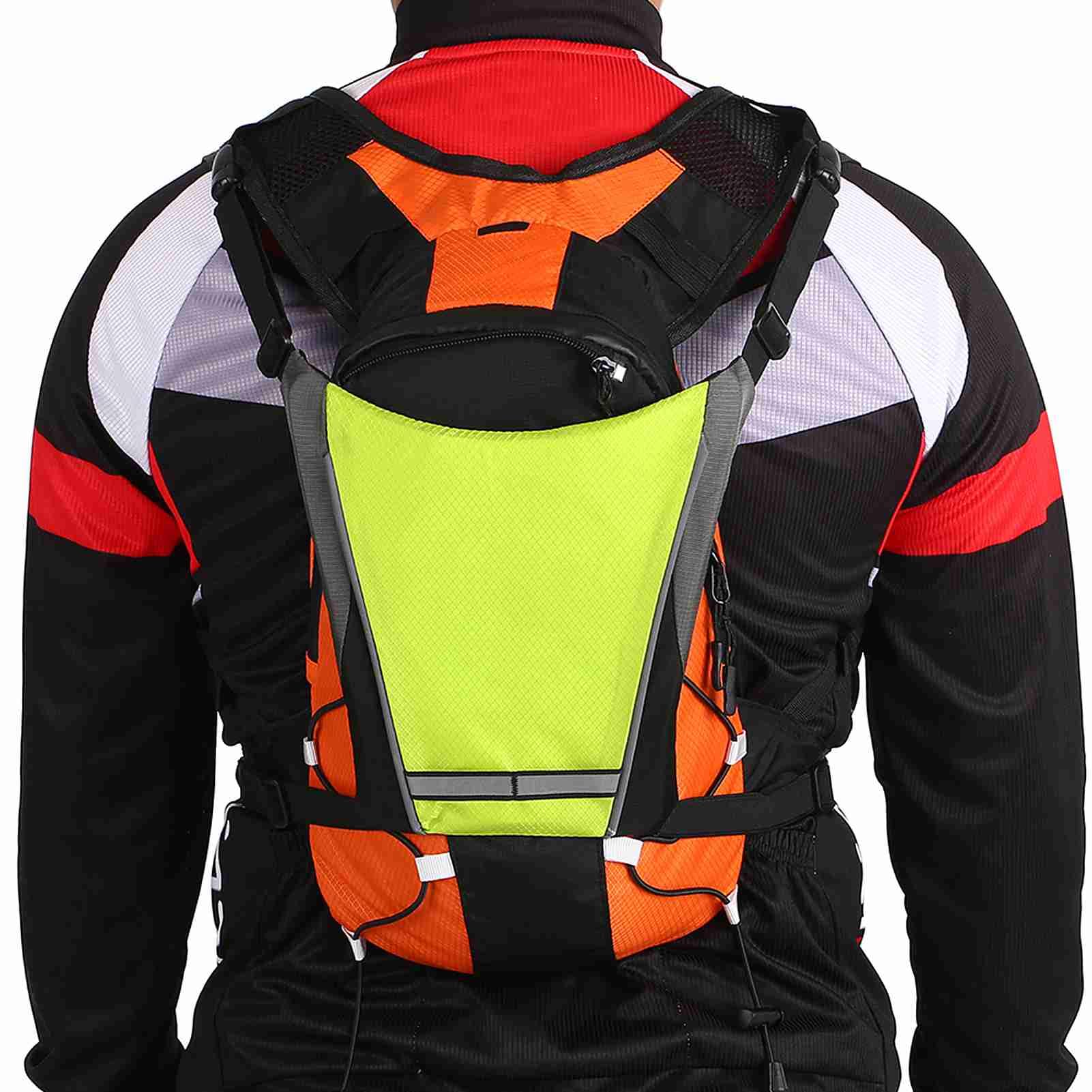 Sonew Sac à Dos de Clignotant de Vélo, USB Rechargeable LED Clignotant Vélo Pack avec Télécommande pour Cycle Running Marche Jogging