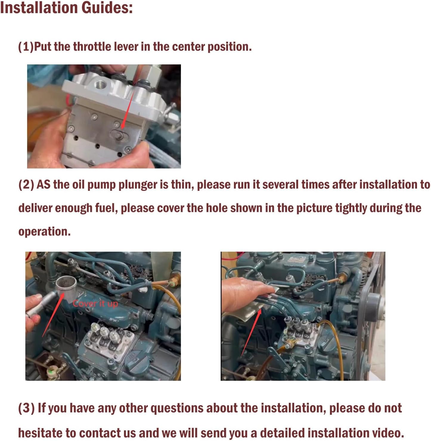 16032-51010 16032-51013 Fuel Injection Pump for Kubota D905 D1005 D1105 D1305 Engine,KX41-2 KX41-2(S SERIES) KX41H KX61-2 KX61-2(S SERIES) Excavators, B1700 B2100 B2320 Tractors