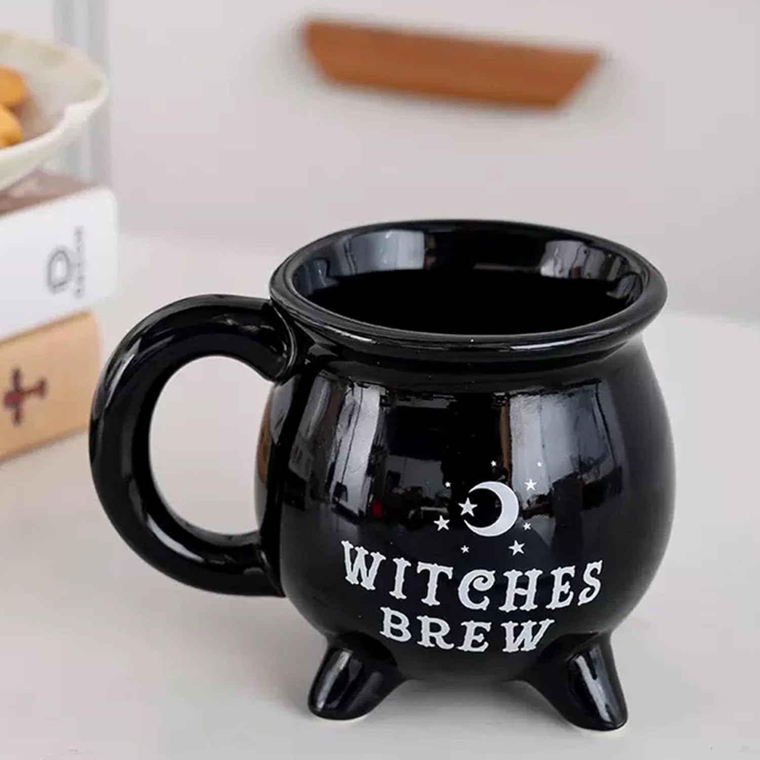 Ceramic Cauldron Mug - 12 oz Witches Brew Themed Coffee Cup, Microwave & Dishwasher Safe, Unique Magic Potion Mug for Tea, Coffee, Hot Chocolate, Fun Gift for Witchy & Fantasy Lovers - Image 2