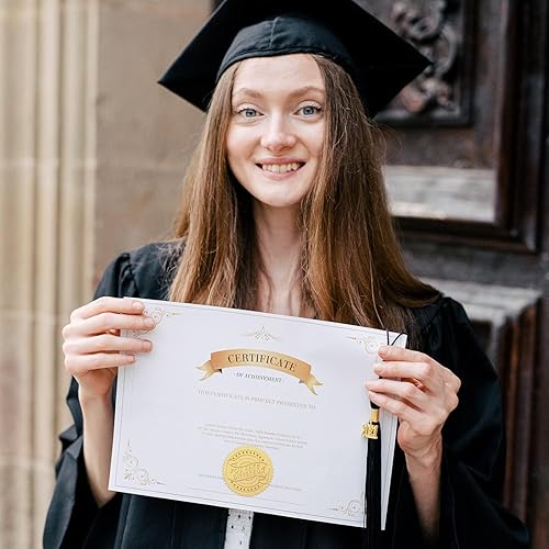 Miniatura 8 de CRASPIRE 408 sellos de certificado en relieve de 2 pulgadas con texto en relieve You Make a Difference (You Make a Difference) Sellos en relieve de