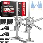 Kolvoii Labor Sauver le bras Jack 2 Pack, Ascenseur de meubles en acier inoxydable, outil de levage à main pour armoire, porte, plancher, installation de cloisons sèches, 10" Gamme de levage