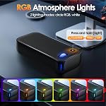USB-A/USB-C Computer Speakers for PC Desktop, Wired Portable Mini Sound-bar for Monitor with Stereo Sound & Enhanced Bass, Laptop Speakers for Desktop, PC, Smartphones,Tablets with RGB Lights