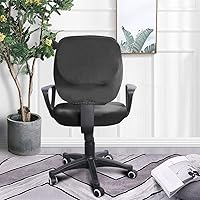 Vista 7 de Veemoon Funda de malla para silla de oficina y computadora, fundas elásticas para silla de escritorio, protector extraíble y lavable, fundas