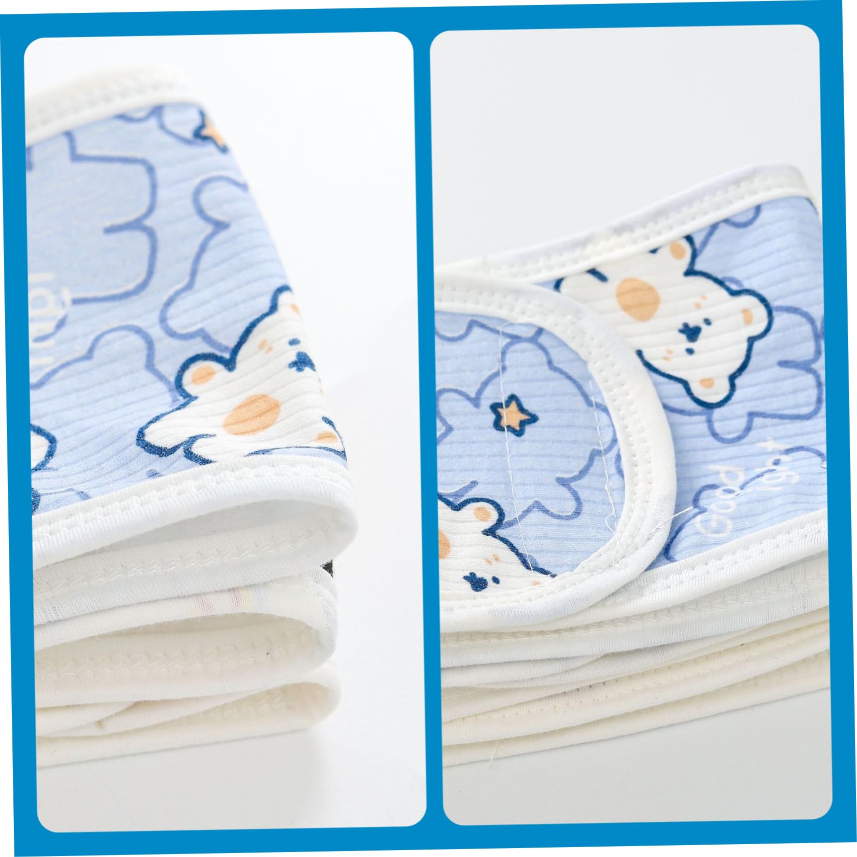 Lot de 4 housses de cordon ombilical pour nouveau-né 0 à 12 mois, bande nombril en coton doux avec 4 styles, bande ventre pour bébé, cadeaux pour garçon et fille, décoration