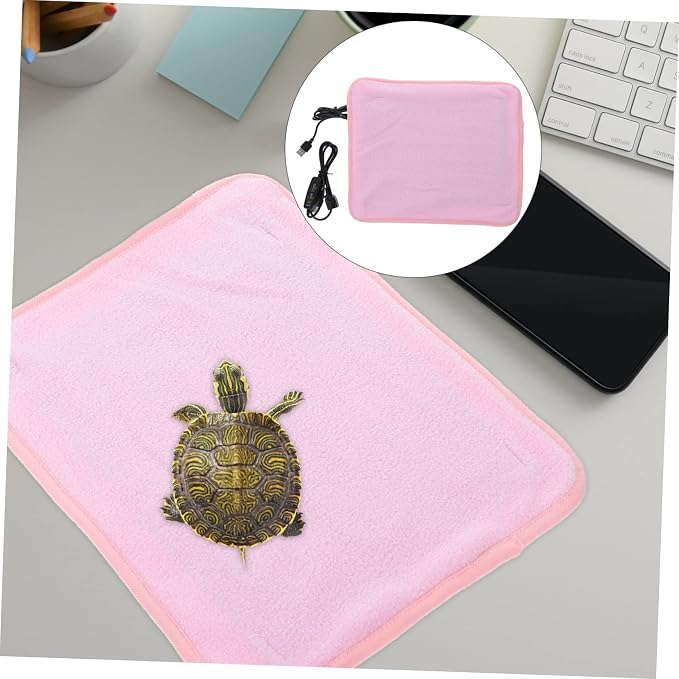 Alfombrilla calefactora USB para reptiles STOBOK 30x25x0.1 cm rosa miniatura 9