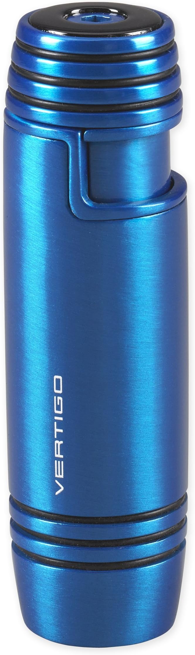 Vertigo Piston Single Torch Flame Lighter - Blue