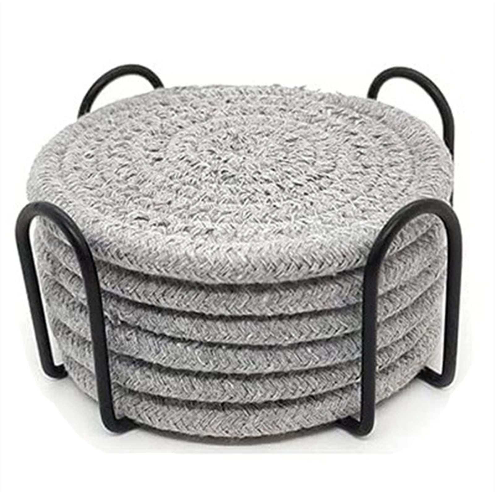 Dessous de verre épais résistant à la chaleur en tissu tissé