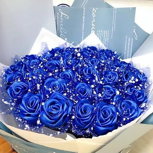 Miniatura 6 de EUBUY Papel de malla para envolver flores, 1 rollo de 16 yardas y 6 pulgadas de ancho con puntos de nieve para envolver flores, papel de malla de