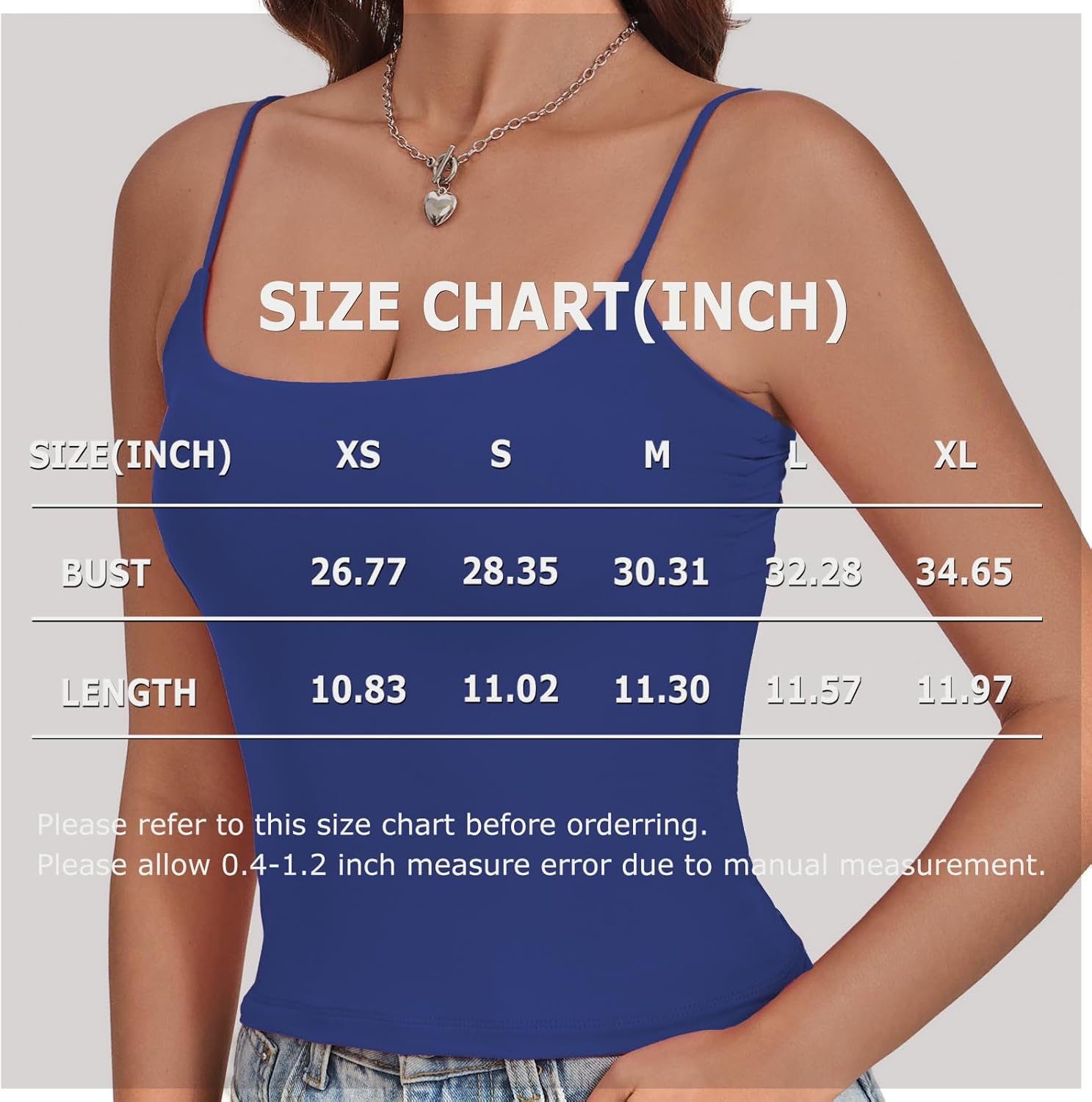 NEXSONIC Tank Tops for Women Square Neck Sexy Cropped Adjustable Spaghetti Strap Tanks Summer Sleeveless Camisole Tops - Image 6