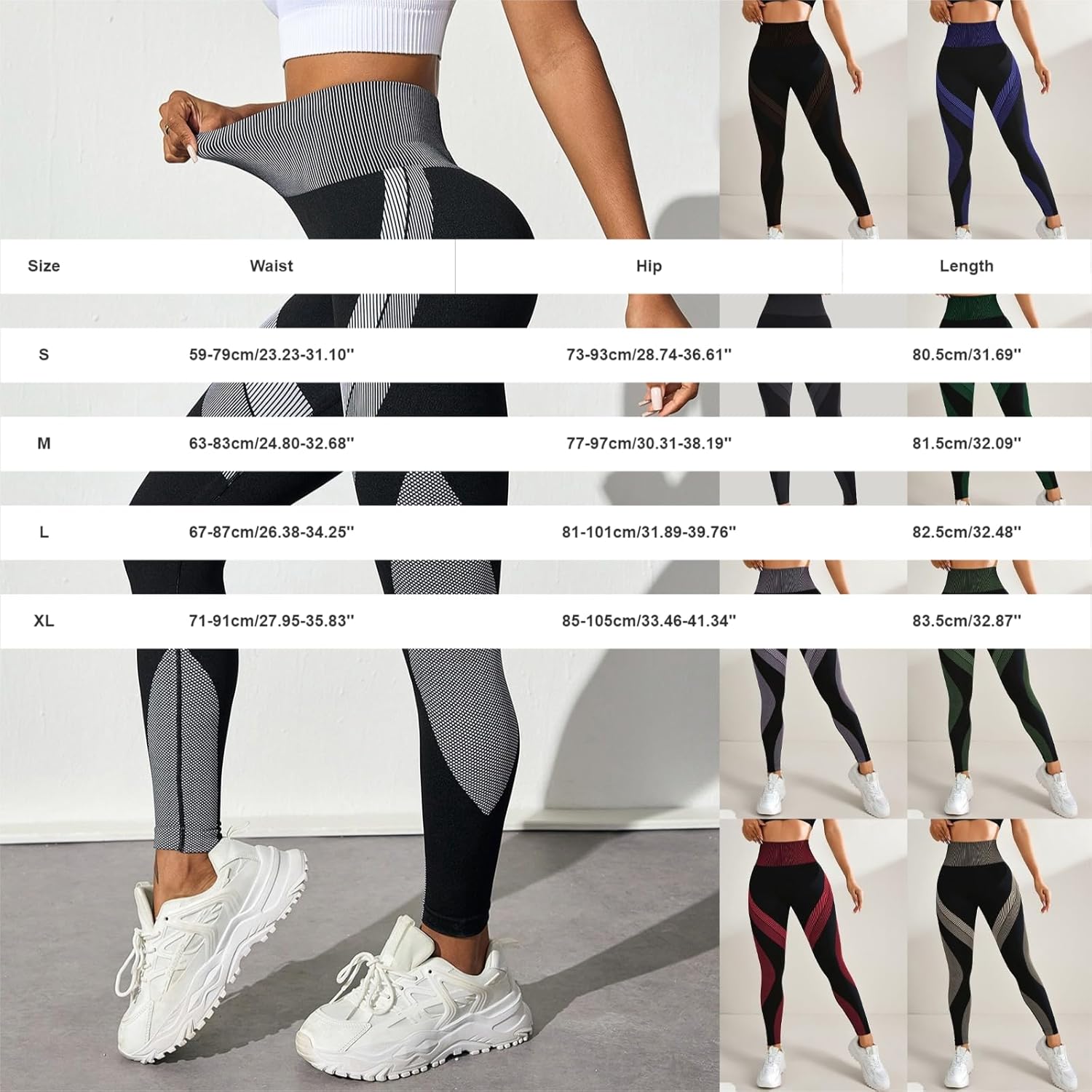 Resistance Band Leggings 3D Anti Cellulite Celsior Compression Butt Lifting Leggings for Women Plus Size Work Out Yoga Pants - Image 5