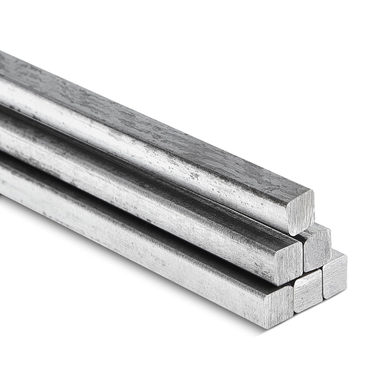MorningRo 6 Pack 1/4" x 1/4" x 12" Square Steel Bar Stock - Precision Cold Drawn Key Stock for Machinery & Tools
