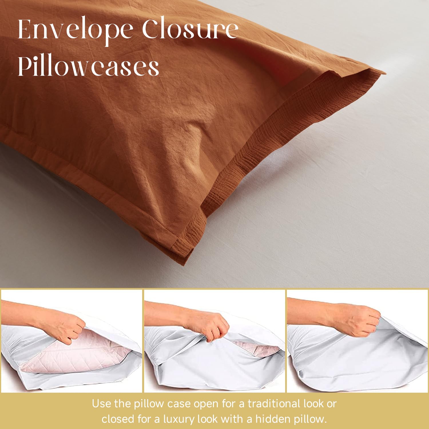 Simple&Opulence Muslin King Duvet Cover Set - Image 4