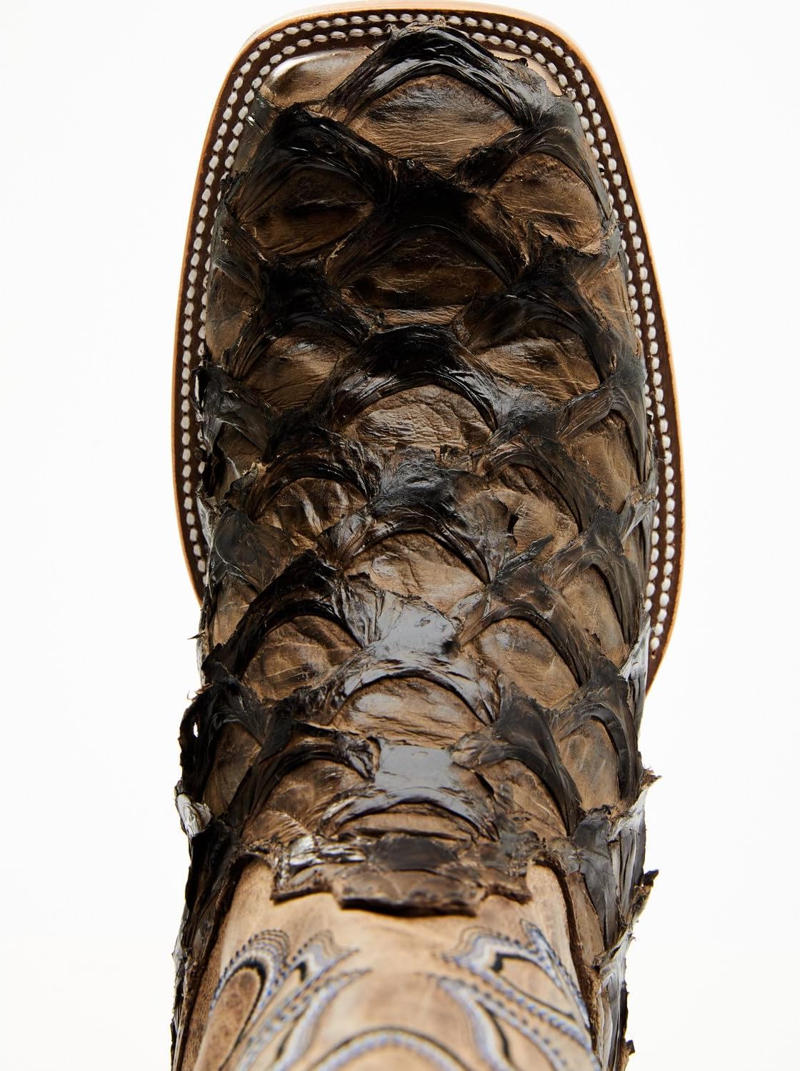 Cody James Men's Exotic Pirarucu Western Boot Broad Square Toe - Bbme-328