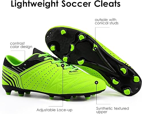 DREAM PAIRS Men's Cleats Football Boots Soccer Shoes Low Top Training Football Shoes for Professional Sport, Outdoor Sneaker