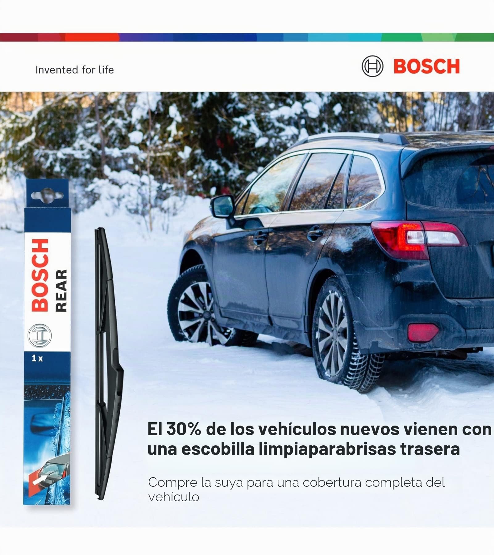 Bosch 22A22B ICON Beam - Limpiaparabrisas para lado del conductor y del pasajero, juego de 2 cuchillas (22A y 22B)