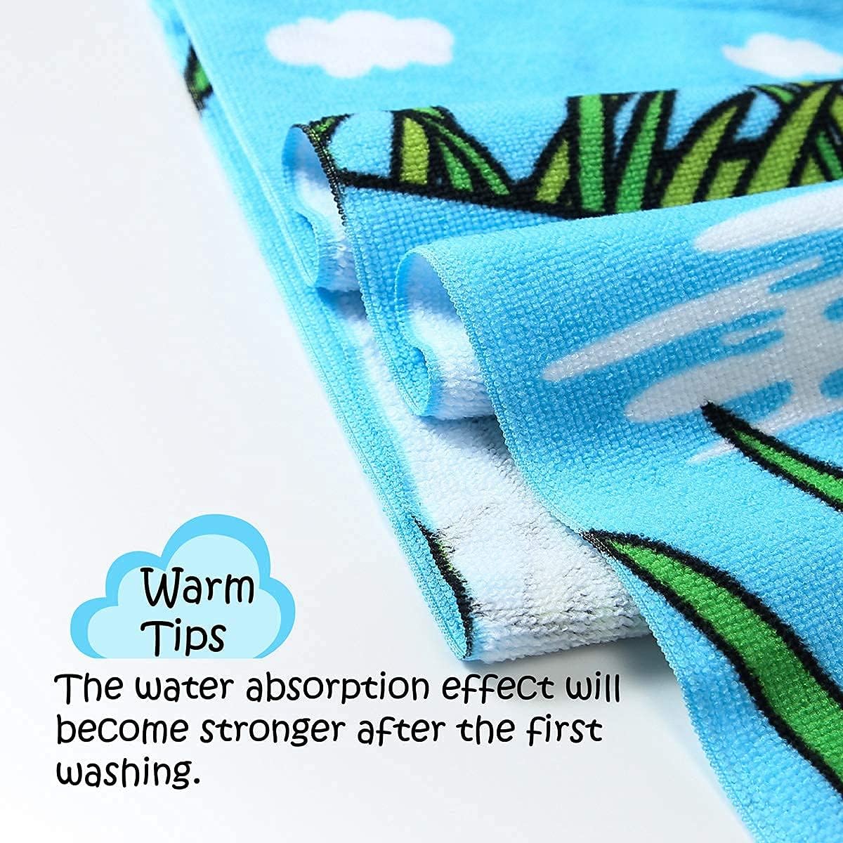 NovForth Kids Beach Towel for Boys Girls, Alligator Hooded Bath Towel Wrap, Toddler Pool Towel with Hood