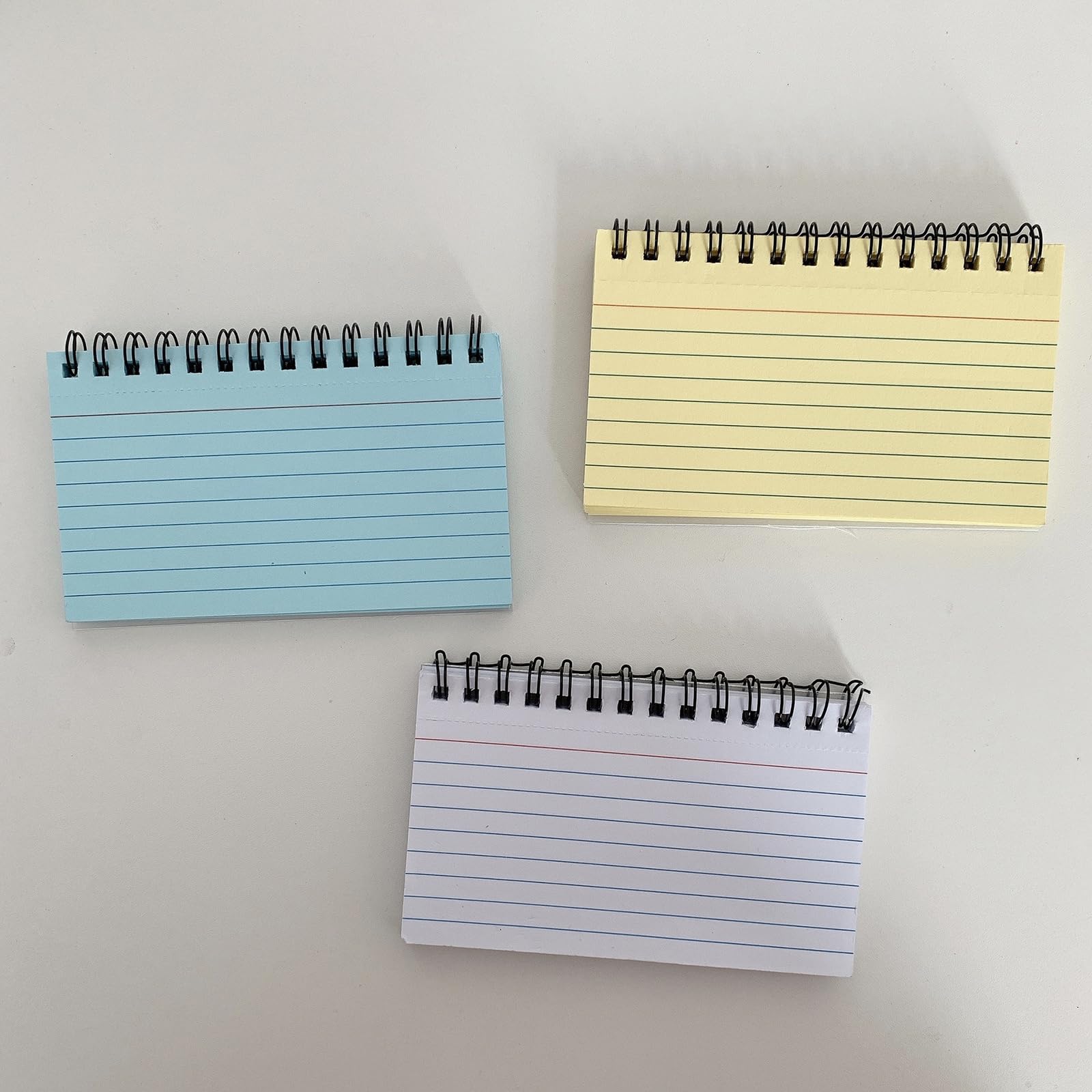 8 quaderni piccoli con rilegatura a spirale, quaderni tascabili foderati, blocco note da 5x3 pollici, fogli strappabili per pianificare appunti e registri delle riunioni