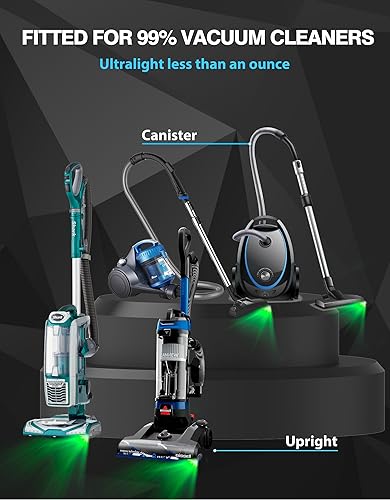 Miniatura 6 de QPDZ Rechargeable Vacuum Cleaner Dust Detection Light, Green Light Attachment Suitable for Dyson Shark Bissell, Upgrade Vacuum Accessories Universal