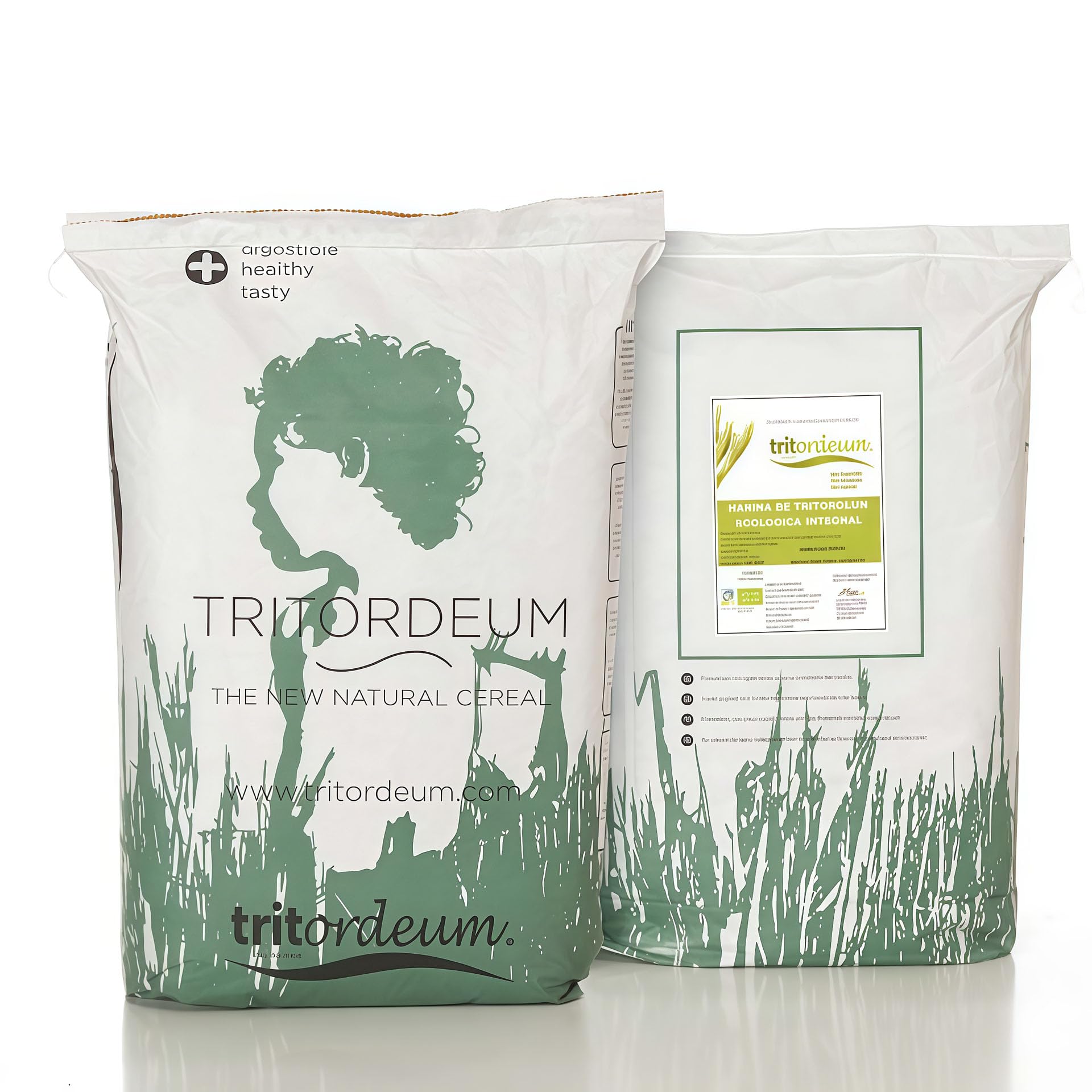 Harina de Tritordeum Ecológica Integral | Combinación de Trigo Duro y Cebada Salvaje | |Natural y Nutritiva | Ideal para Pan Artesanal saludable | Fácil de Digerir y con un Color atractivo | 25 Kg