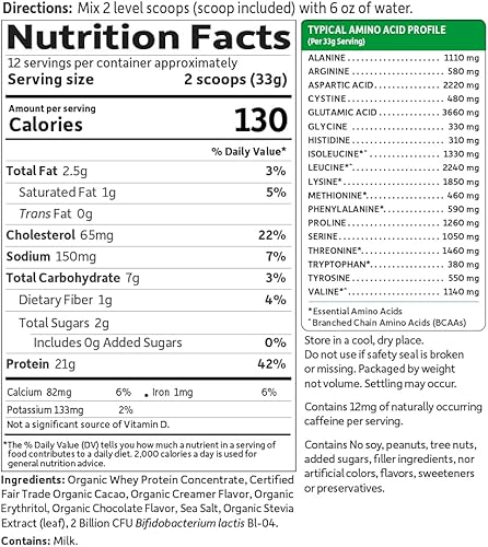 Miniatura 5 de Garden of Life - Proteína en polvo certificada como orgánica
