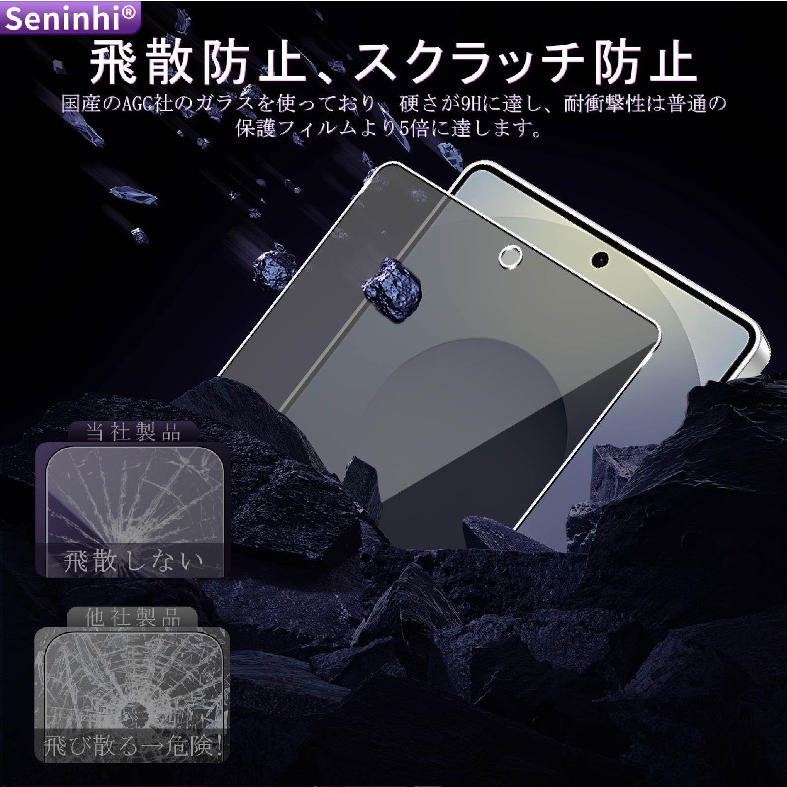 Amazon | 対応 Galaxy S25 Ultra ガ ラスフイルム 覗き見防止 ガイド枠