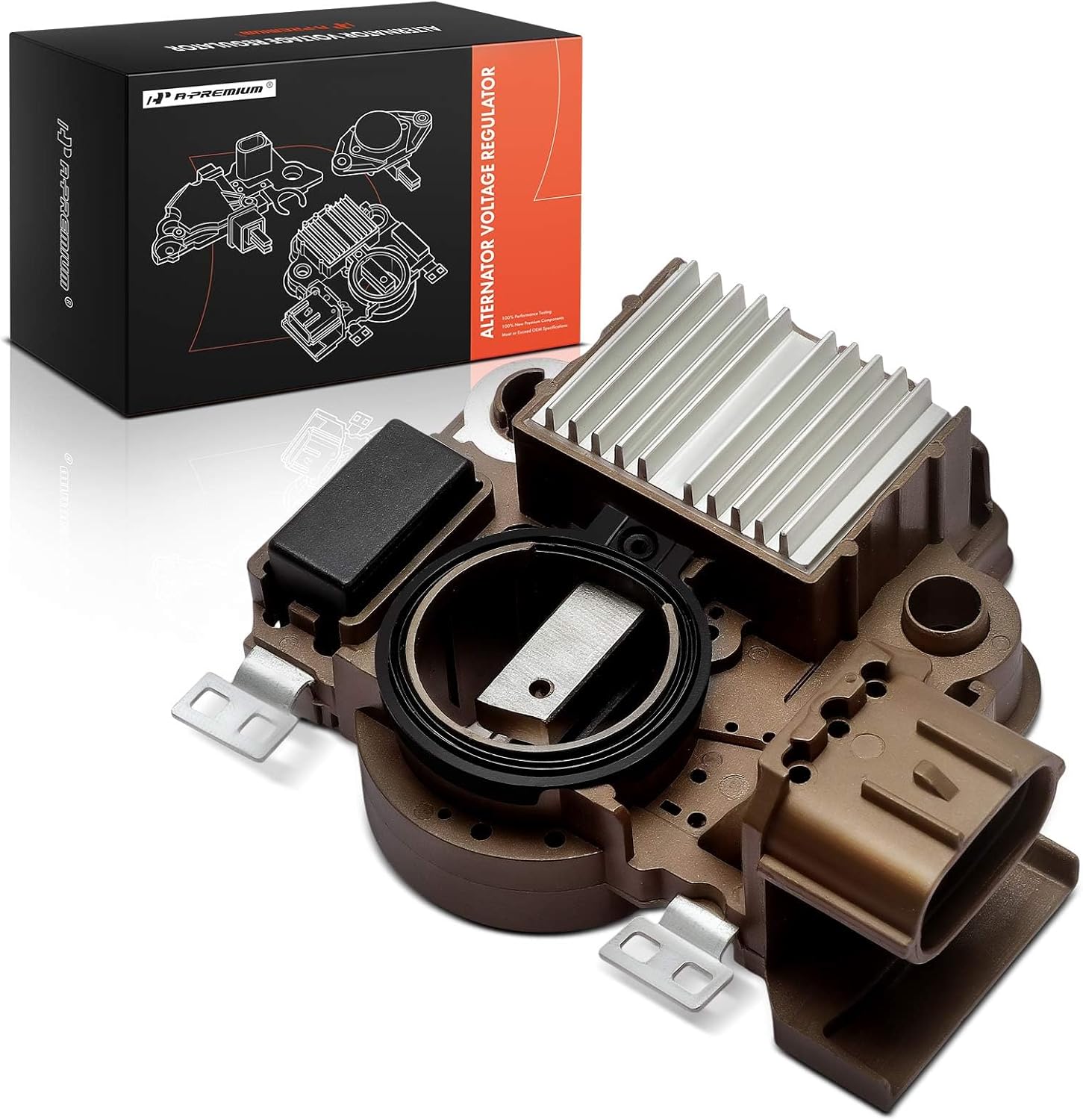 A-Premium Alternator Voltage Regulator Compatible with Nissan Versa 2009 1.8L, 14.5V A-Circuit 14.5 Vset