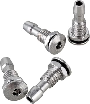 Mxfans 4X Outlet Nozzle Water Valve M6 Silver for RC Boat DIY Connecting