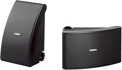 Yamaha NS-AWS592BL - Altavoces de 150 vatios y 6.5 pulgadas para interiores y exteriores para todo tipo de clima (1 par, negro)