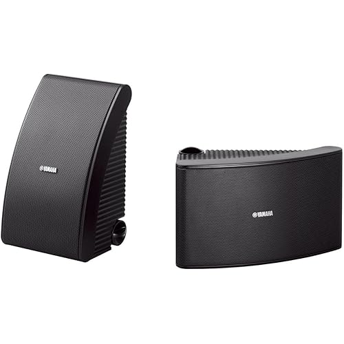 Yamaha NS-AWS592BL 150 Watt 6.5 Inch Cone Indoor/Outdoor All-Weather Speakers (1 Pair, Black)