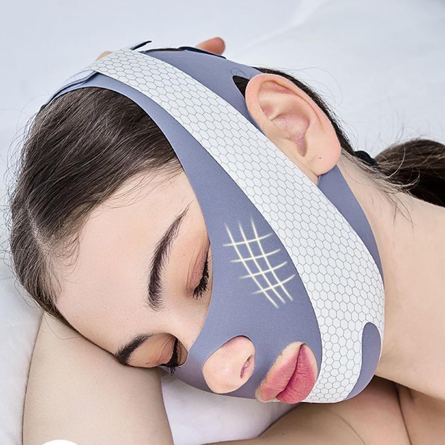 V Line Face Shaper Tightener Strap Bandage for Firmer Skin Tone Breathable Face Lifting Tool