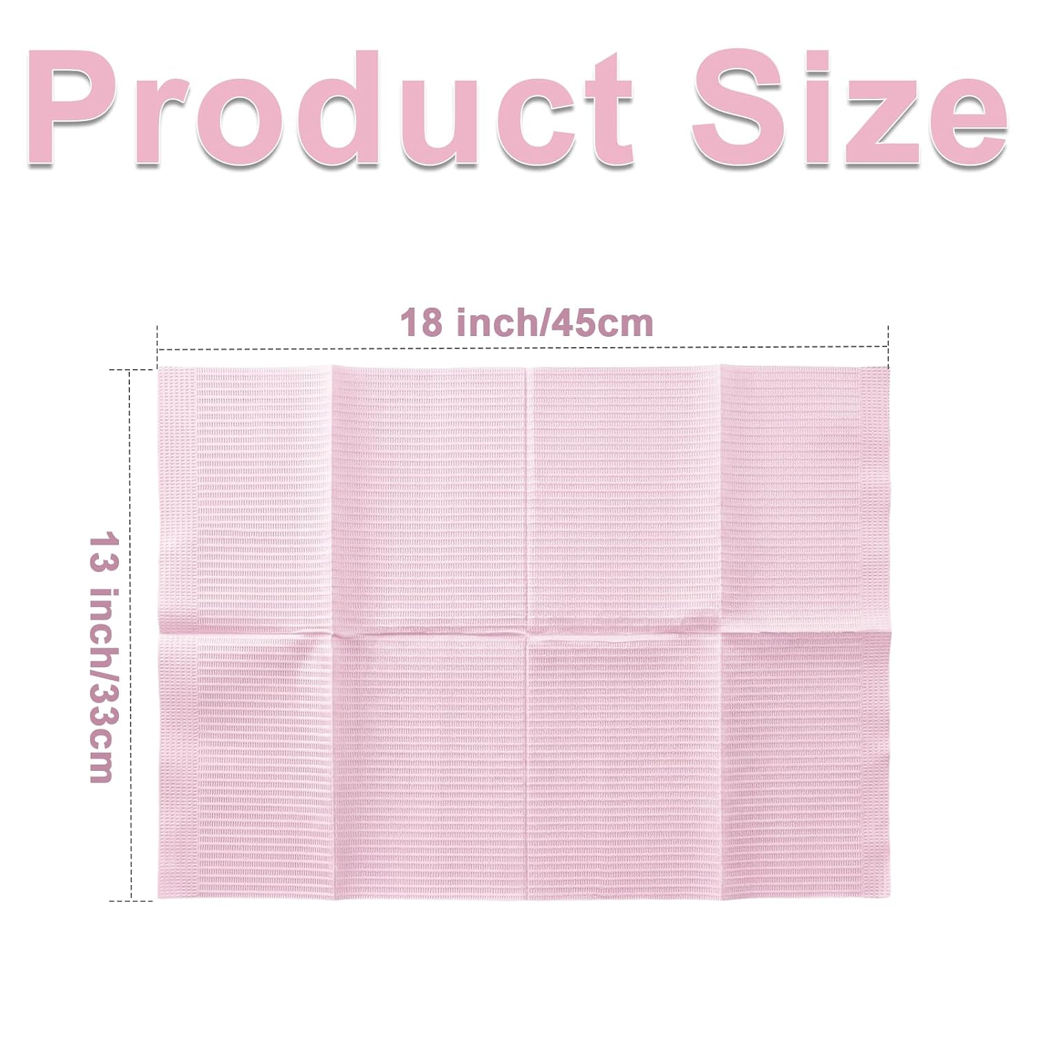 700 Pack Disposable Dental Bibs, 3-Ply Waterproof for Clinic 13"x18"(Pink)