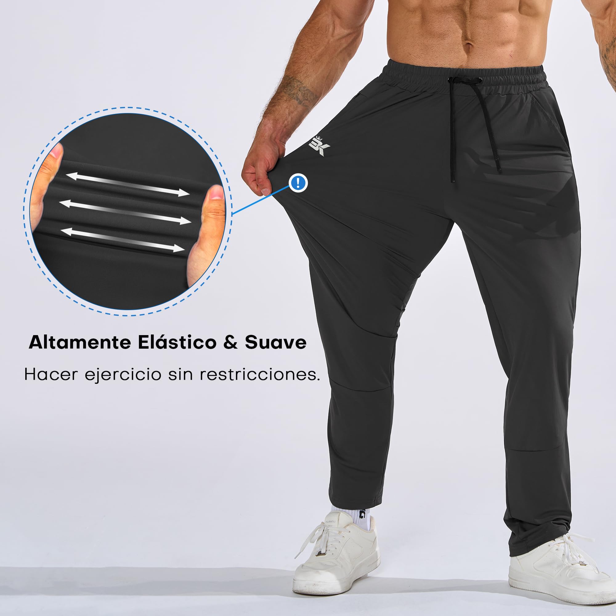 ZENWILL Ligero Pantalon Chandal Hombre Deportivos Running