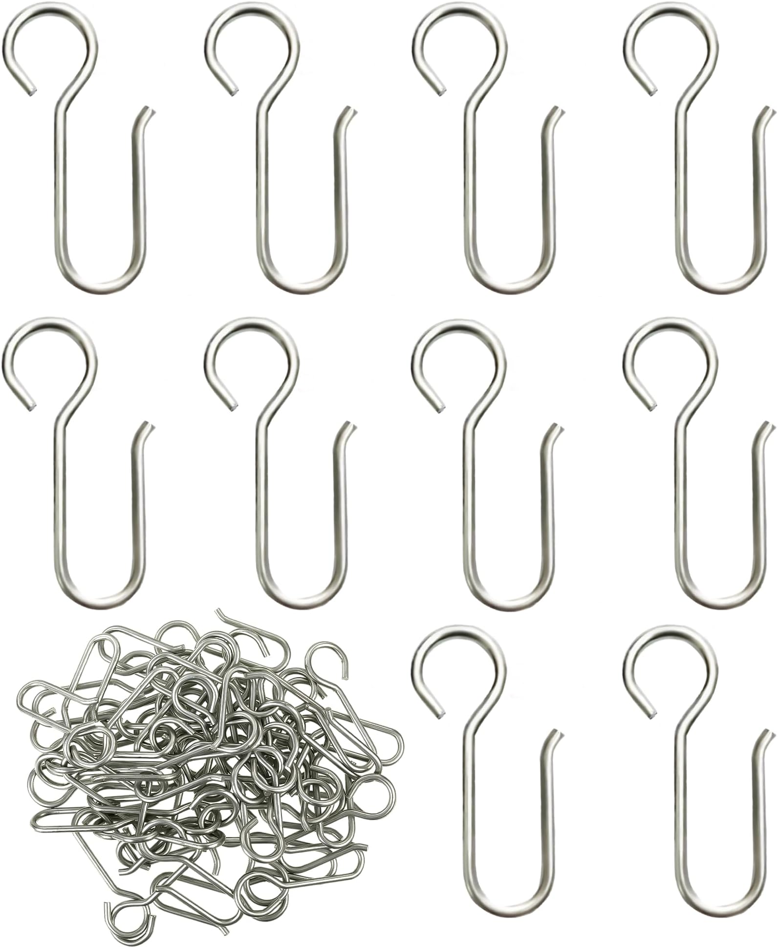 16 Pack Hidden Curtain Hooks, Add Lining to eyelet curtains, no sewing