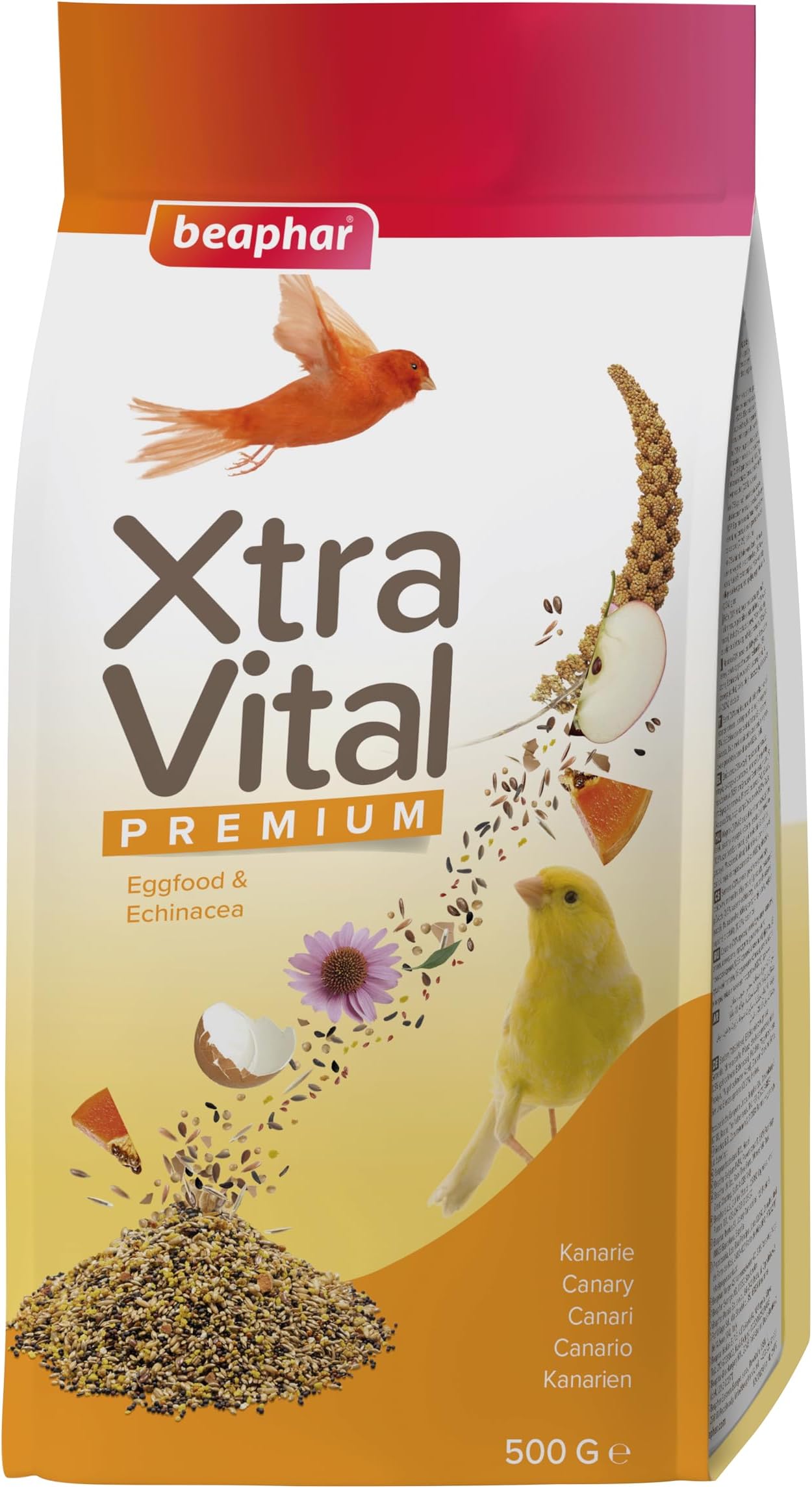 Beaphar XtraVital Canary Bird Food Complete Food with Apple, Papaya