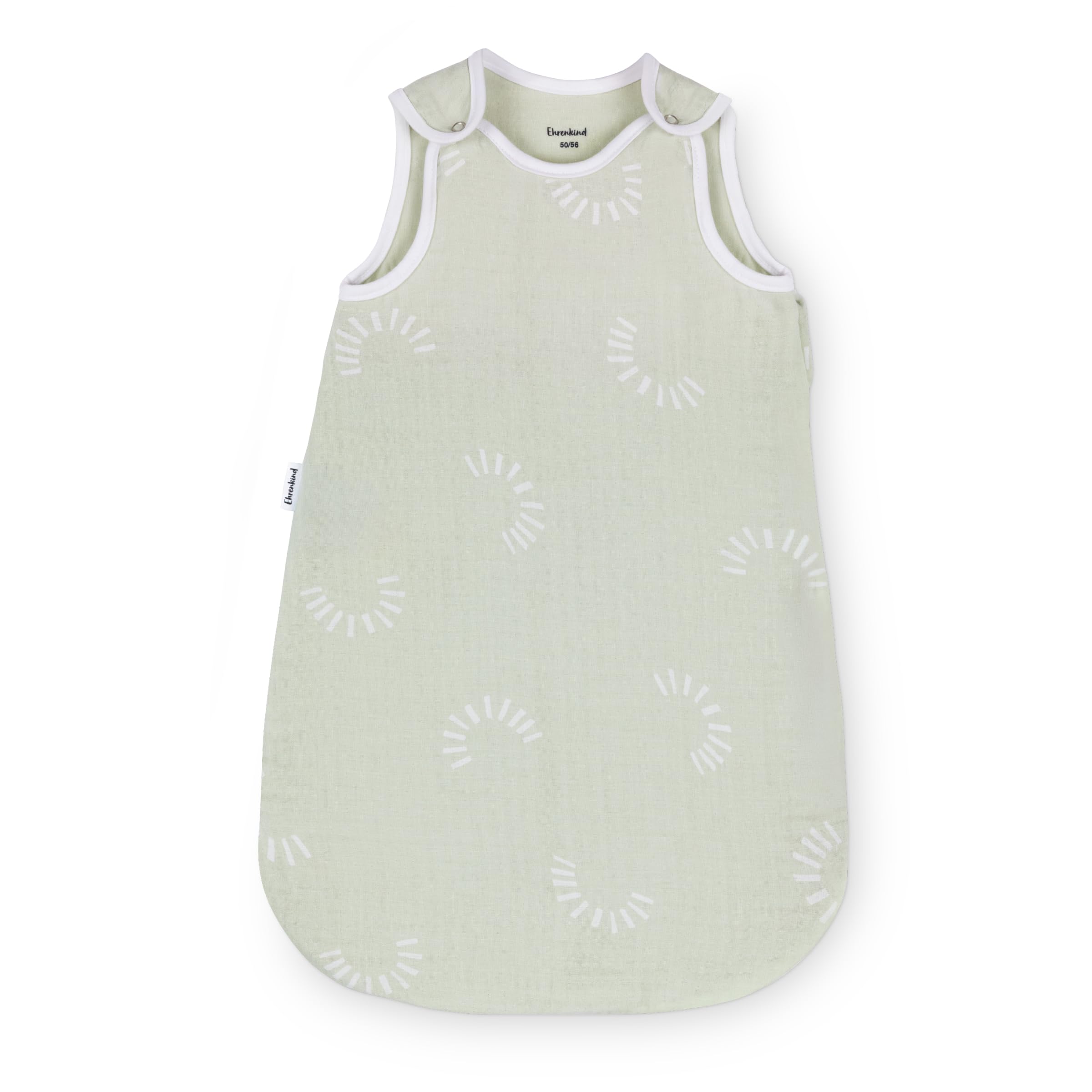 Ehrenkind® Baby Sommerschlafsack Rund Musselin 0.5 TOG | aus weicher OEKO-TEX zertifizierter Bio-Baumwolle