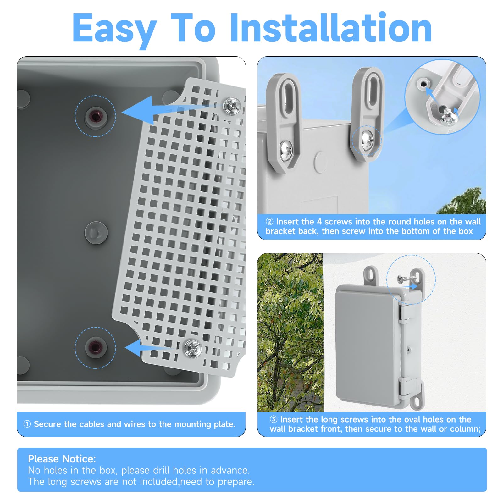 Outdoor Waterproof Electrical Junction Box -2