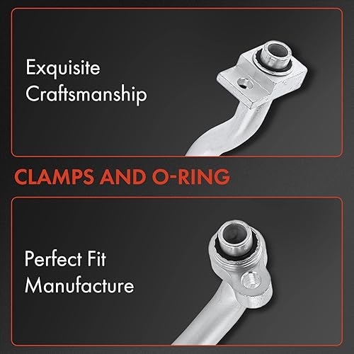 Miniatura 3 de A-Premium Conjunto de manguera de línea de succión de AC compatible con Chevrolet Sonic 2013-2018 1.8L, compresor a evap