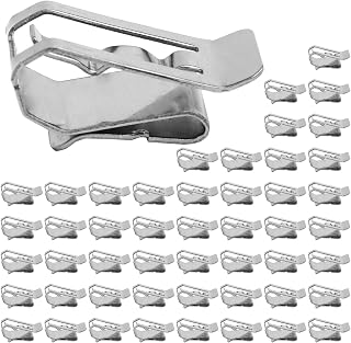COOLHOOD 50pcs Stainless Steel Cable Clips, Wire Management for Solar, Trailer Boat, Silver