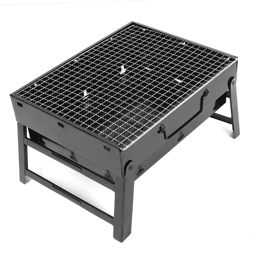 Grill Ogrodowy, Składany Grill Ogrodowy, Przenośny Składany Grill Ogrodowy Ze Stali Nierdzewnej, Grill Na Węgiel Drzewny Do Biwakowania I Na Świeżym Powietrzu