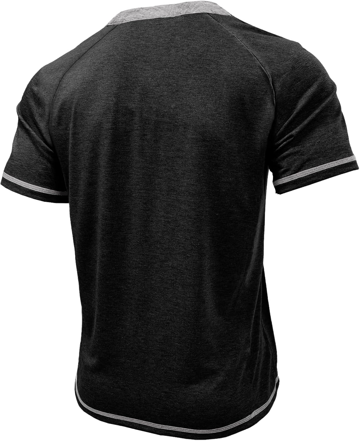 Mens Henley Shirts Short Sleeve Casual Button Basic T-Shirts Summer Classic Vintage Tee Shirts with Pocket - Image 4