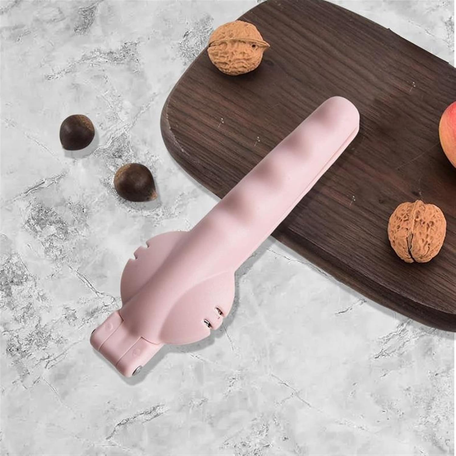 Nutcracker, Chestnut Cutter Tool Professional Chestnut Opener Clip Multifunctional Nut Cracker Walnut Pliers with Non-Slip Handle (Color : Yellow) (Yellow)