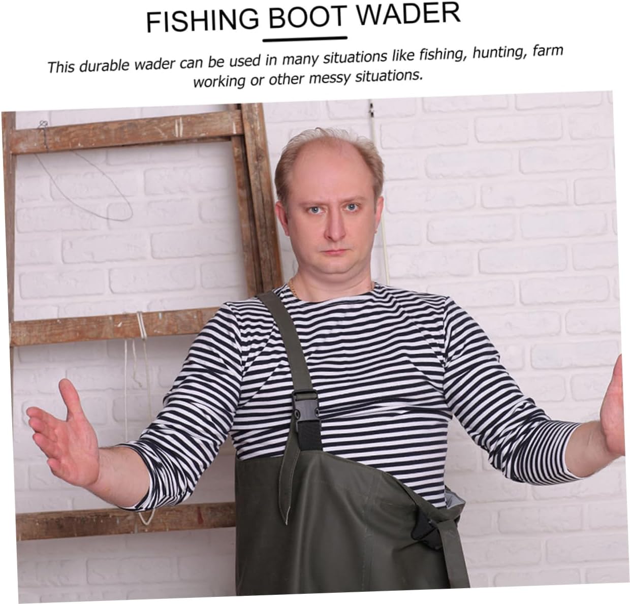 Fishing Pants for Men One Fishing Suit Lightweight and Convenient Wading Gear Black