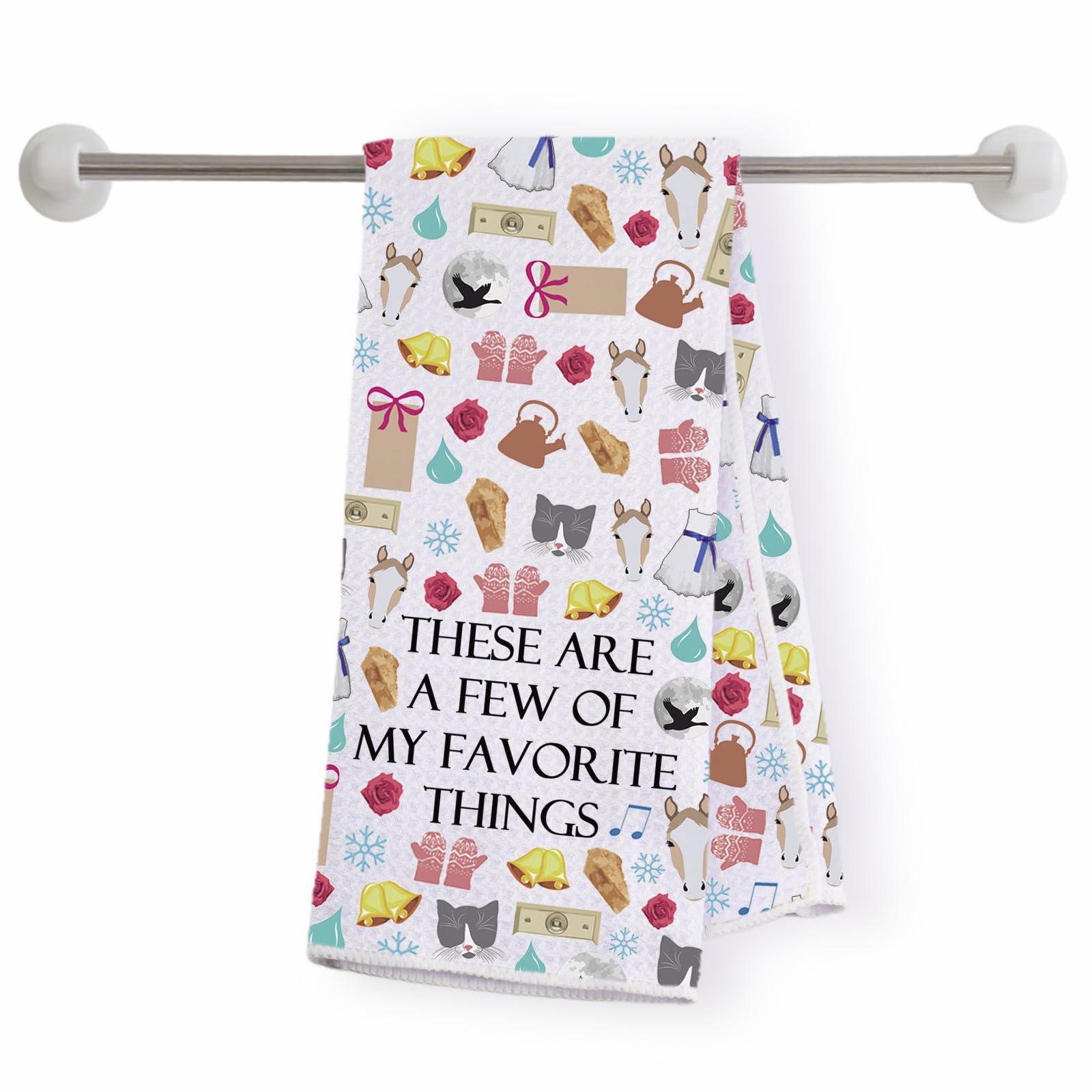 Serviette de cuisine motif chanson musicale pour éliminer les traces sur la vaisselle