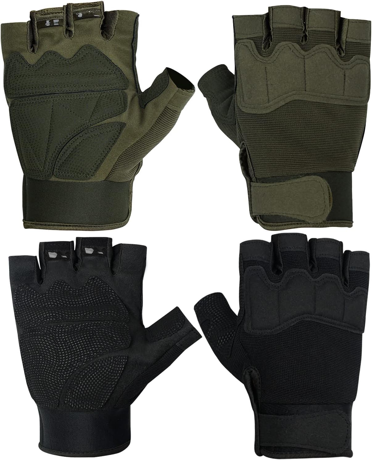 FIORETTO Half Finger Gloves for Airsoft, Cycling, Climbing & More