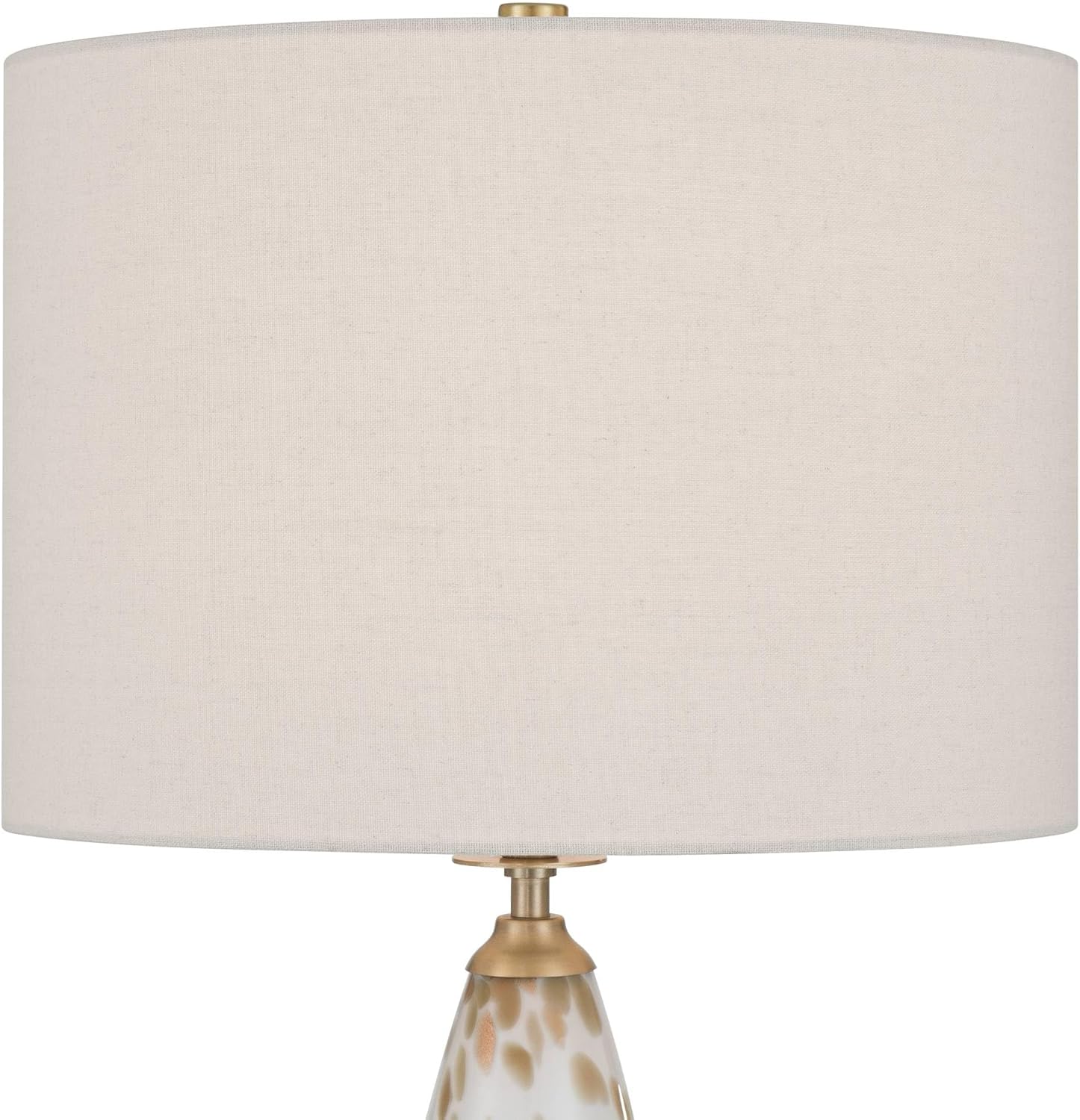 360 Lighting Melina 27 1/2" High White and Beige Glass Table Lamp
