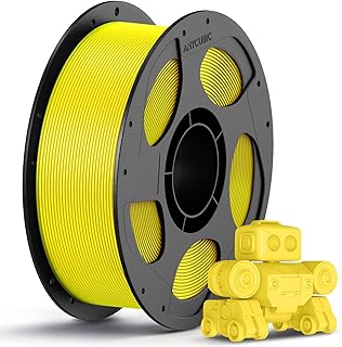 ANYCUBIC PLA Filamento, 1,75 PLA Amarillo, 1KG PLA Filamento para Impresora 3D con Carrete Desmontable, Precisión +/- 0,02 mm, Filamento Inteligente para Impresión 3D