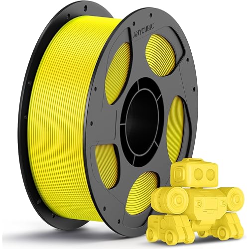 ANYCUBIC PLA 3D Printer Filament, 3D Printing PLA Filament 1.75mm Dimensional Accuracy +/- 0.02mm, 1KG Reusable Spool (2.2 lbs), Yellow