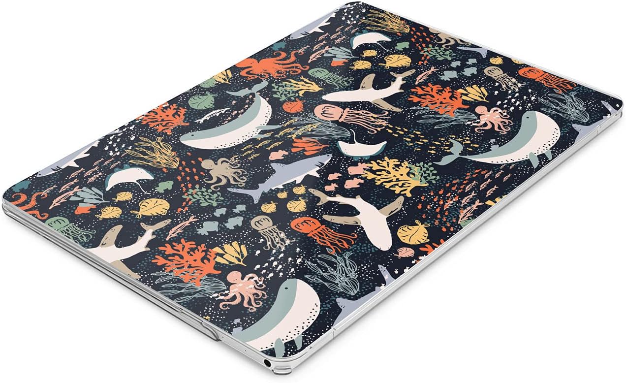 Hard Case Compatible for MacBook Pro 16 14 M3 M2 2023 M1 Pro 13 2022 Air 13 2021 Retina 2020 Mac 11 12 Cute Shark Design Kawaii Especial Cover Fish Print Sea Laptop Protective Whale Ocean