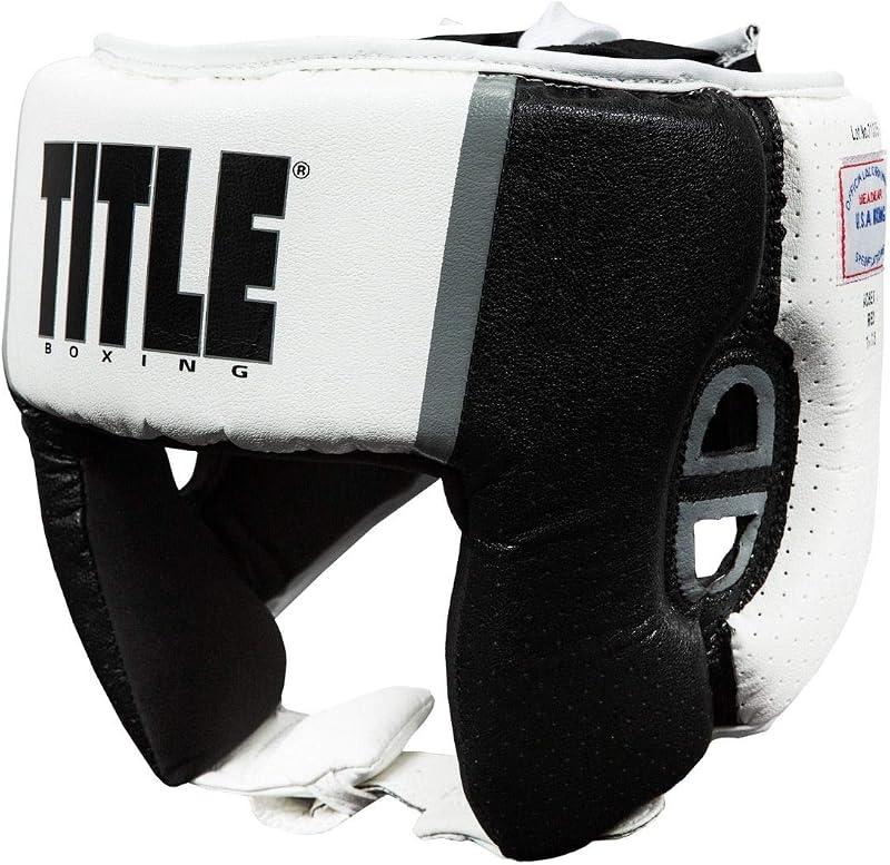 TÍTULO Boxeo Aerovent USA Casco de competición de boxeo (cara abierta) - Casco de boxeo, equipo de MMA, equipo de sparring, casco de boxeo Sparring, casco de boxeo, casco de sparring, casco de Muay Thai