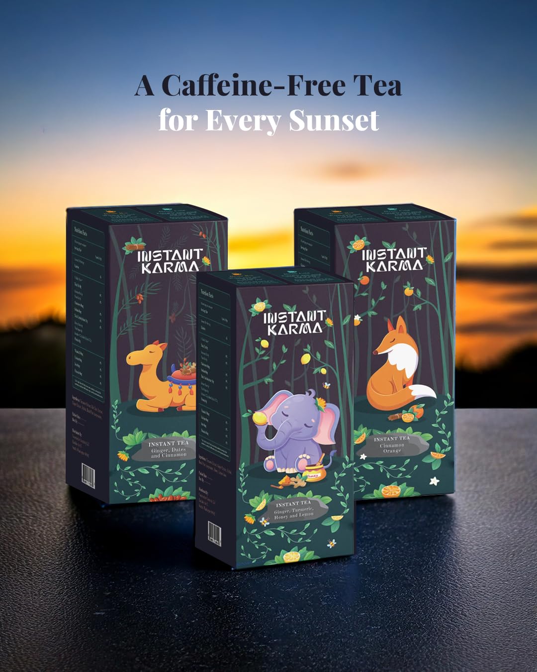 Instant Karma | Cinnamon Orange Instant Tea | All Natural, Caffeine-Free, No Added Sugar | Herbal Wellness Tea 20 Sachets (Cinnamon Orange) - Image 3